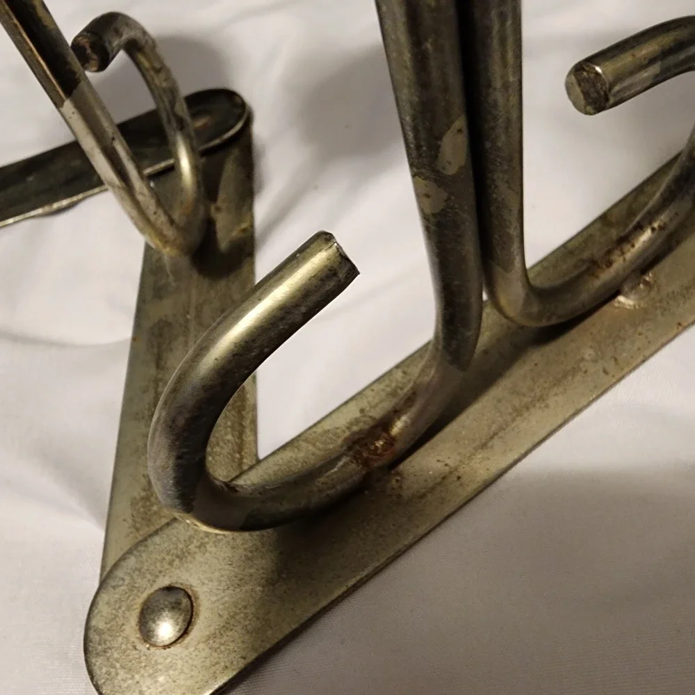 Vintage Jointed Folding Brass Alloy 5 Candle‎ Candelabra Candlesticks Ruffled